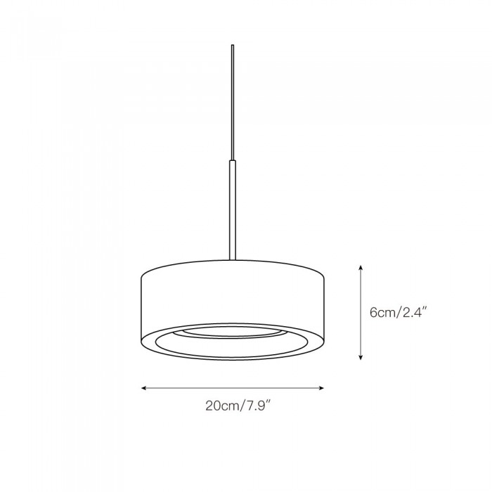 Lámpara colgante Elancourt HL3217