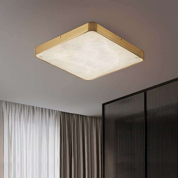 Geometric Alabaster Recessed Ceiling Light HL2984