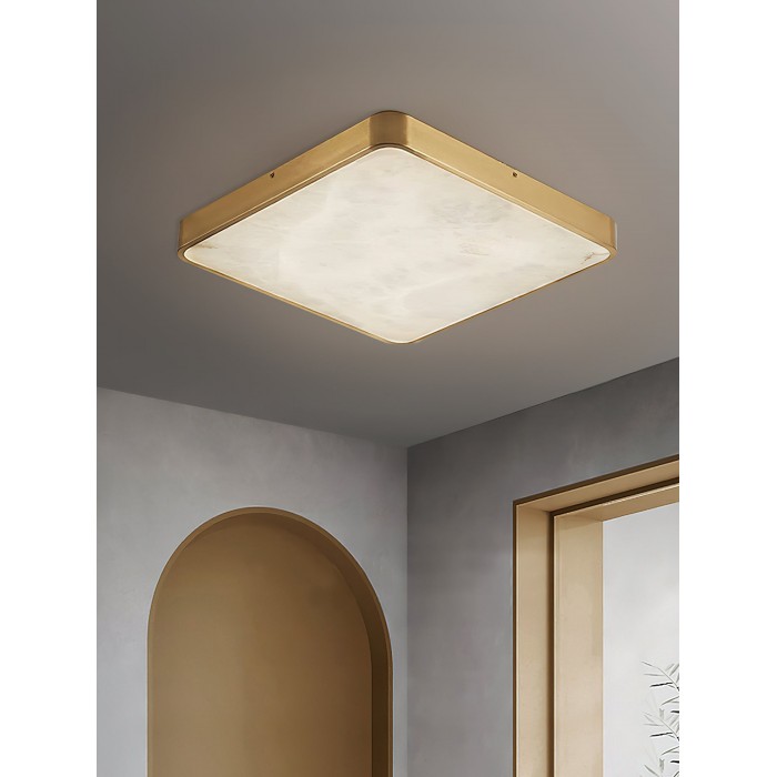 Geometric Alabaster Recessed Ceiling Light HL2984
