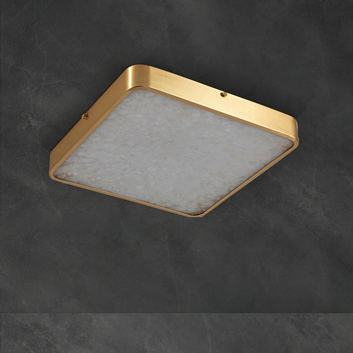 Geometric Alabaster Recessed Ceiling Light HL2984