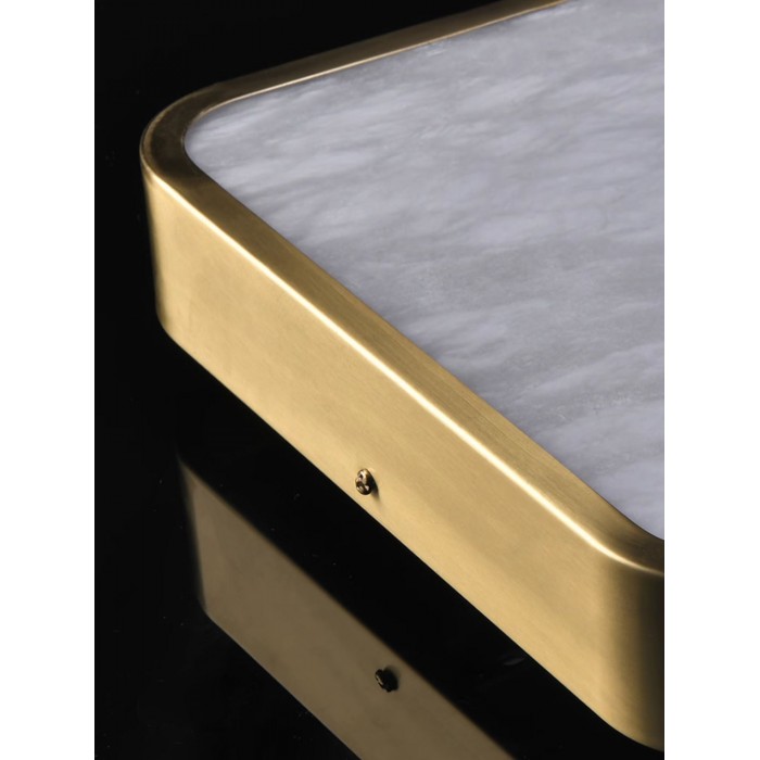 Geometric Alabaster Recessed Ceiling Light HL2984
