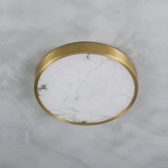 Geometric Alabaster Recessed Ceiling Light HL2984