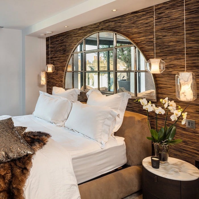 Pendelleuchte aus Glas und Alabaster HL2997