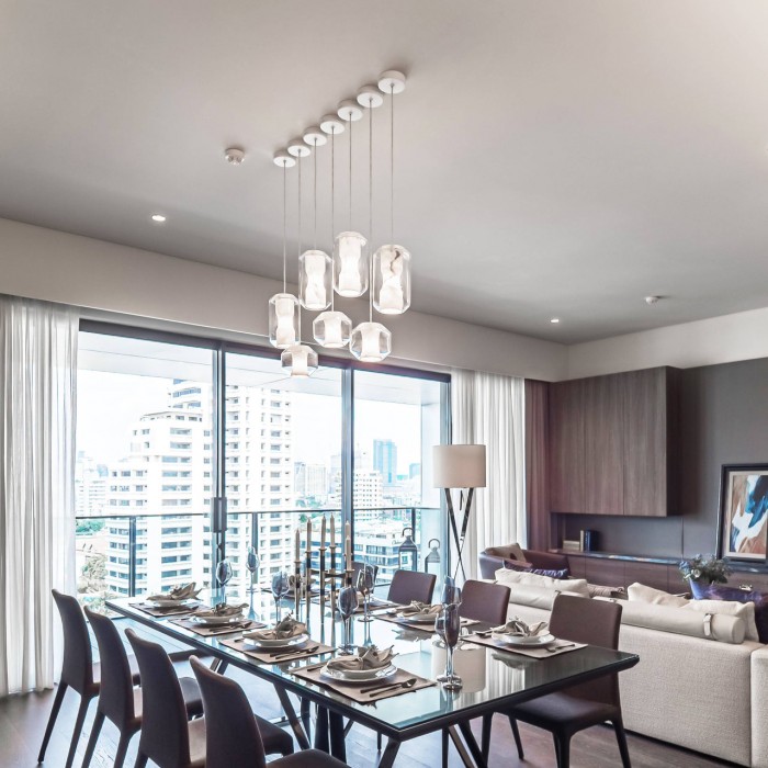 Pendelleuchte aus Glas und Alabaster HL2997