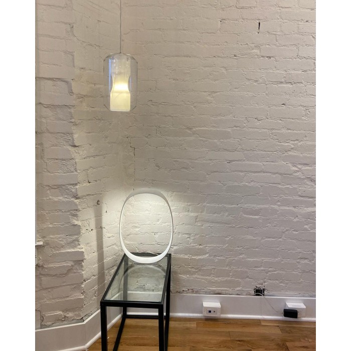 Pendelleuchte aus Glas und Alabaster HL2997