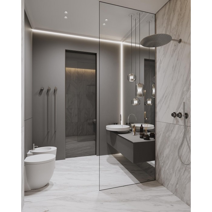 Pendelleuchte aus Glas und Alabaster HL2997