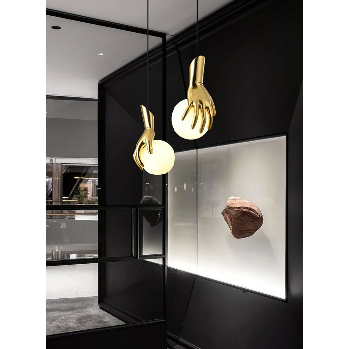 Handhållande globformad pendellampa HL3004