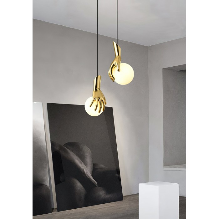 Handhållande globformad pendellampa HL3004