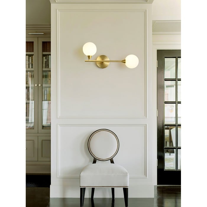 Holten Brass Armed Wall Sconce HL2962