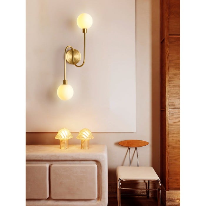 Holten Brass Armed Wall Sconce HL2962