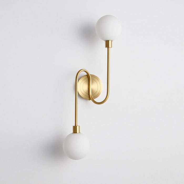 Holten Brass Armed Wall Sconce HL2962