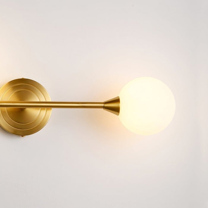 Holten Brass Armed Wall Sconce HL2962
