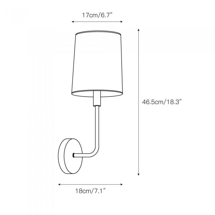 Jaxson wandlamp HL3155