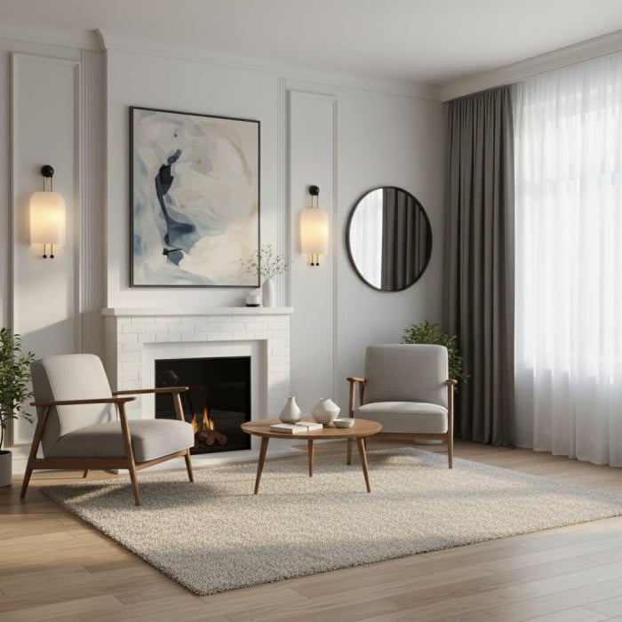 Wandlamp met glazen lantaarn HL3031