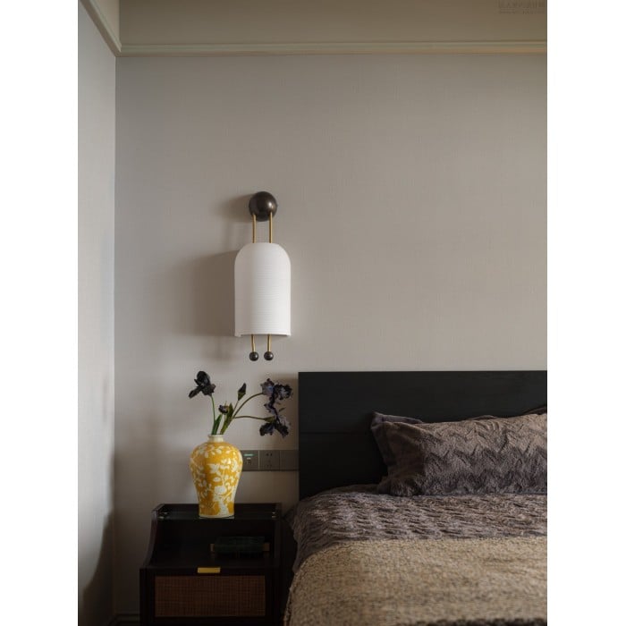 Wandlamp met glazen lantaarn HL3031