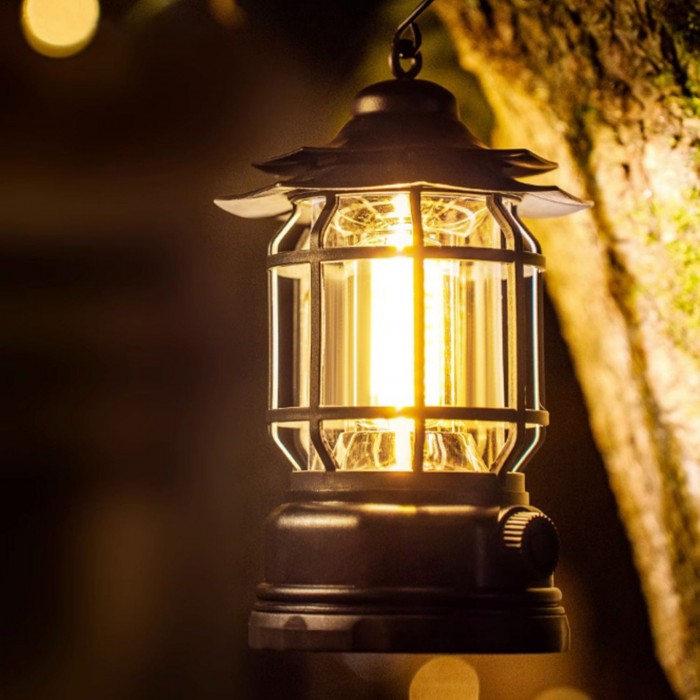Lantern utomhus campingbordslampa (inbyggt batteri) HL2969