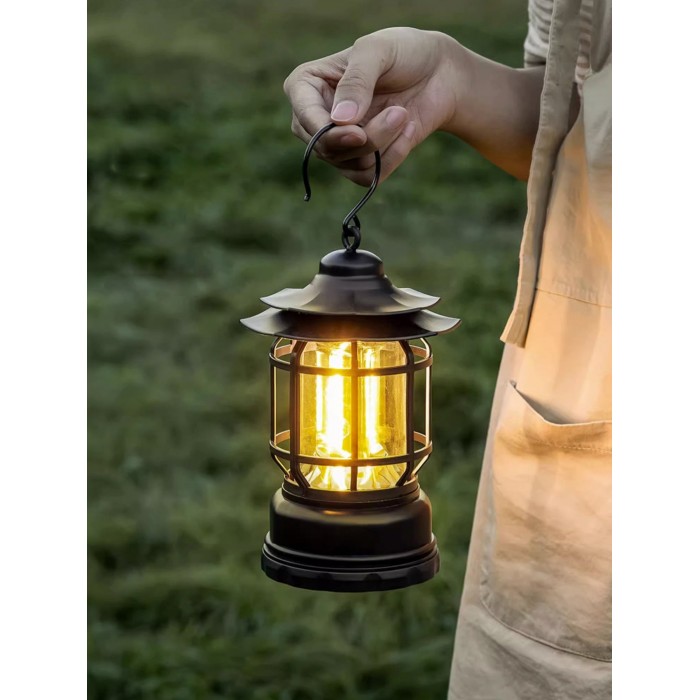 Lantern utomhus campingbordslampa (inbyggt batteri) HL2969