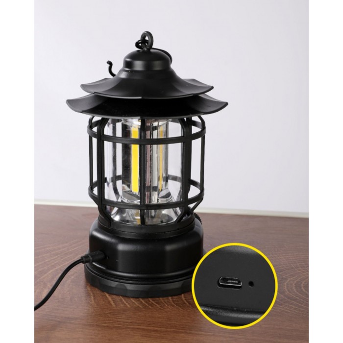 Lantern utomhus campingbordslampa (inbyggt batteri) HL2969