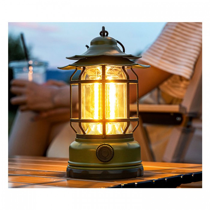 Lantern utomhus campingbordslampa (inbyggt batteri) HL2969