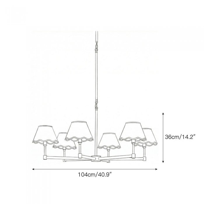 Lámpara de araña Larkspur HL3310