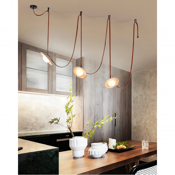 Suspension en cuir Light Rail HL3241