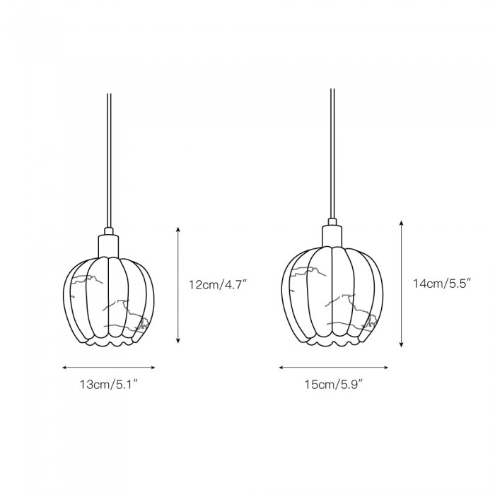 Lilin Alabaster Pendant Light HL2977