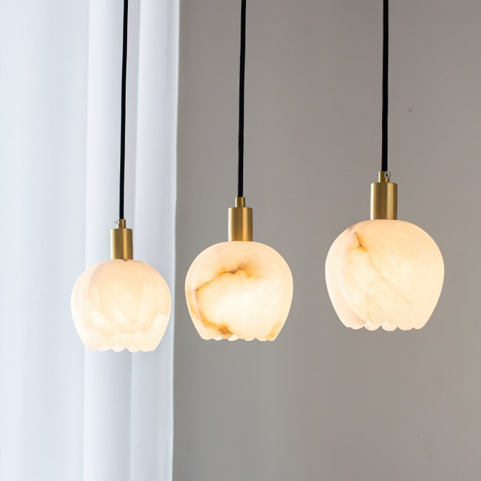 Lilin Alabaster Pendant Light HL2977
