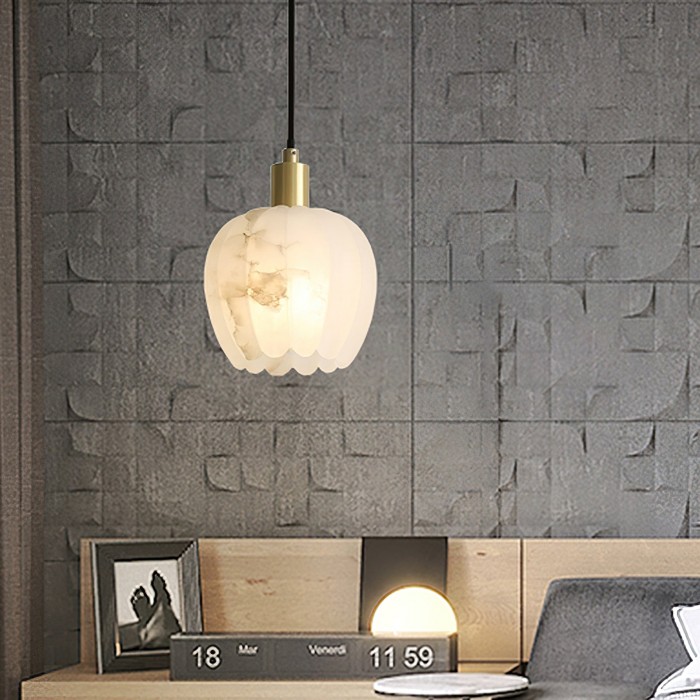 Lilin Alabaster Pendant Light HL2977