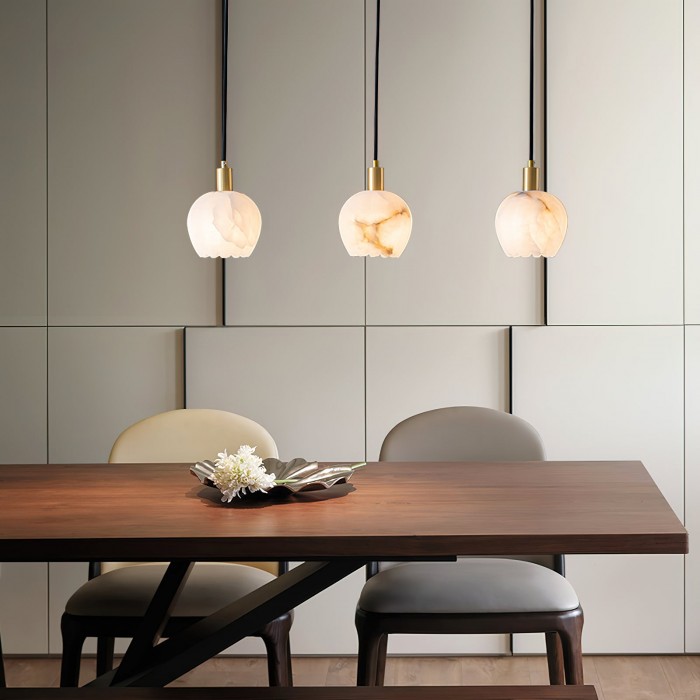 Lilin Alabaster Pendant Light HL2977