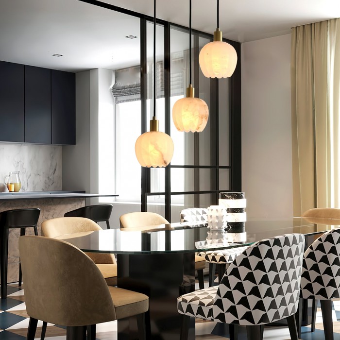 Lilin Alabaster Pendant Light HL2977