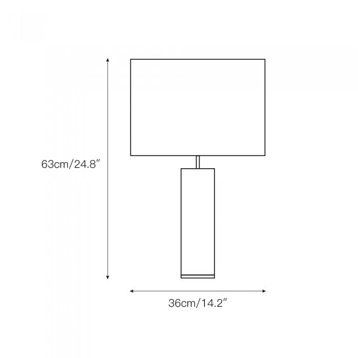Lineham Alabaster Bordlampa HL3043