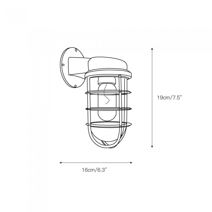 Lucid Dudley wandlamp HL3045
