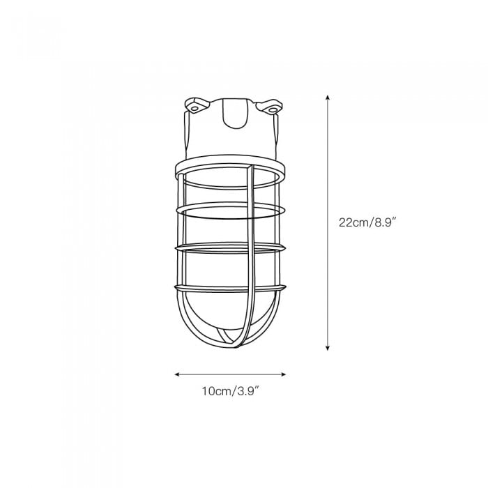 Lucid Dudley wandlamp HL3045