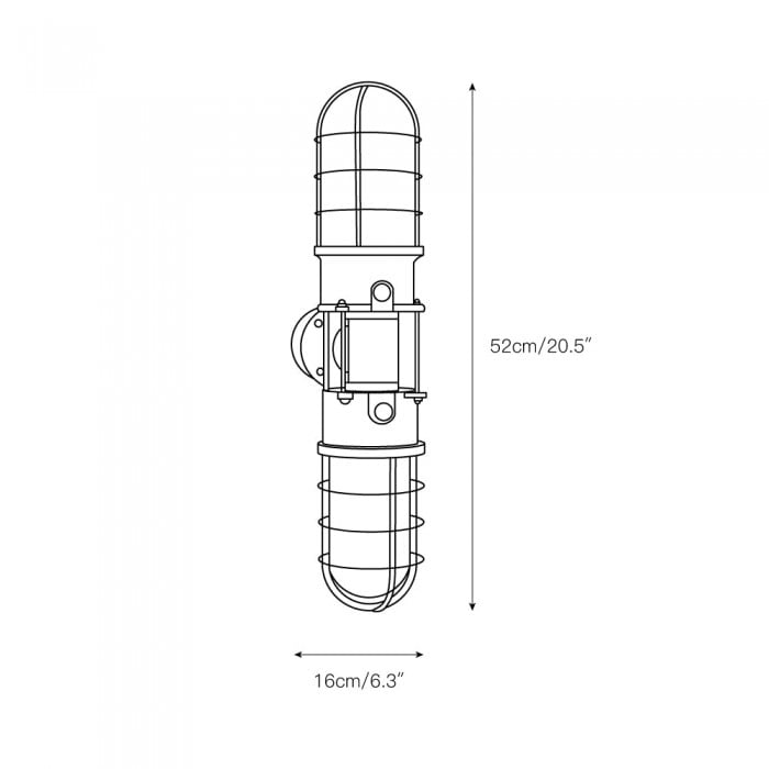 Lucid Dudley wandlamp HL3045