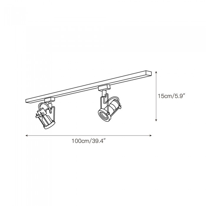 Lucide Industrial Track Lights HL3248