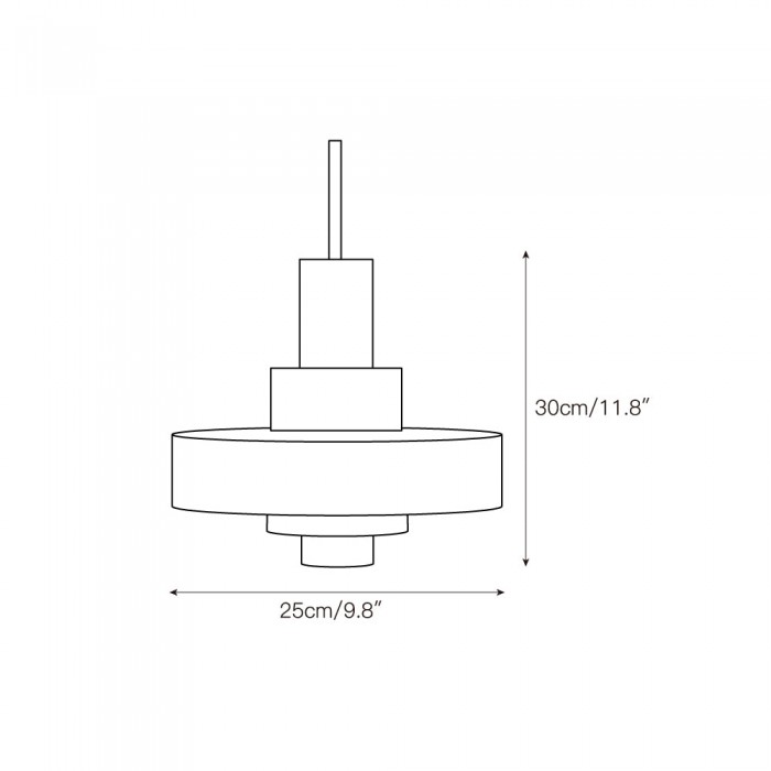 Suspension en marbre vert mercure HL3260