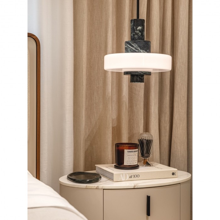 Suspension en marbre vert mercure HL3260