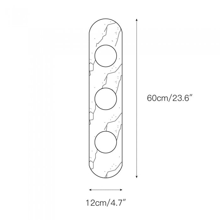 Modulo marmeren wandlamp HL3179