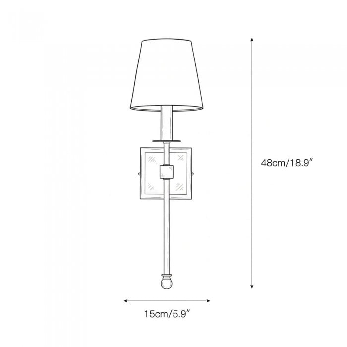 Monroe wandlamp HL3284
