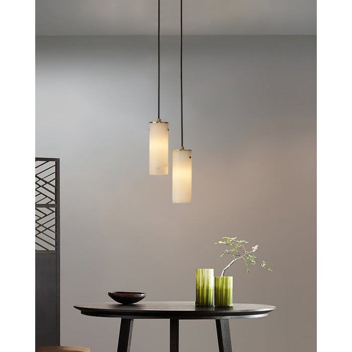Nula Vertical Alabaster Pendant Light HL2979
