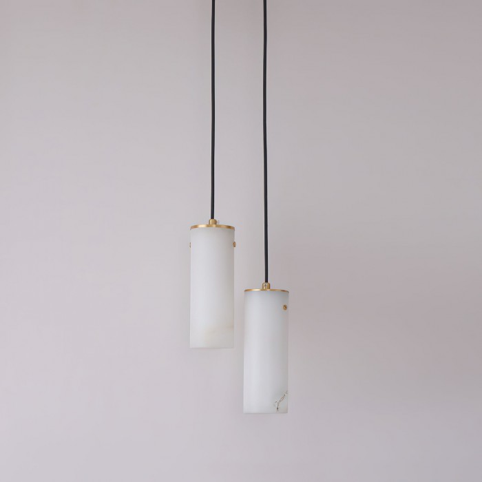 Nula Vertical Alabaster Pendant Light HL2979