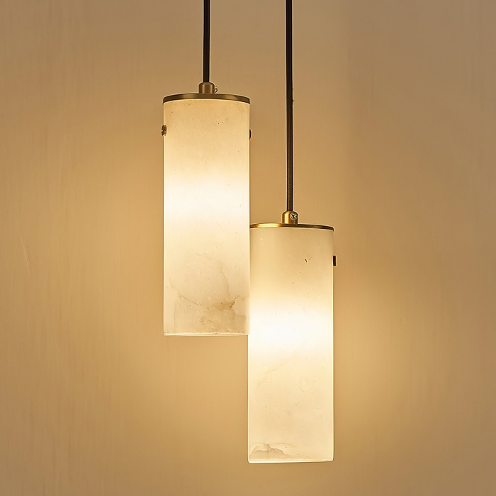 Nula Vertical Alabaster Pendant Light HL2979