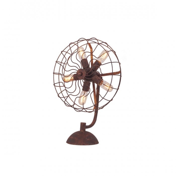 Gammaldags fläktbordslampa HL3017
