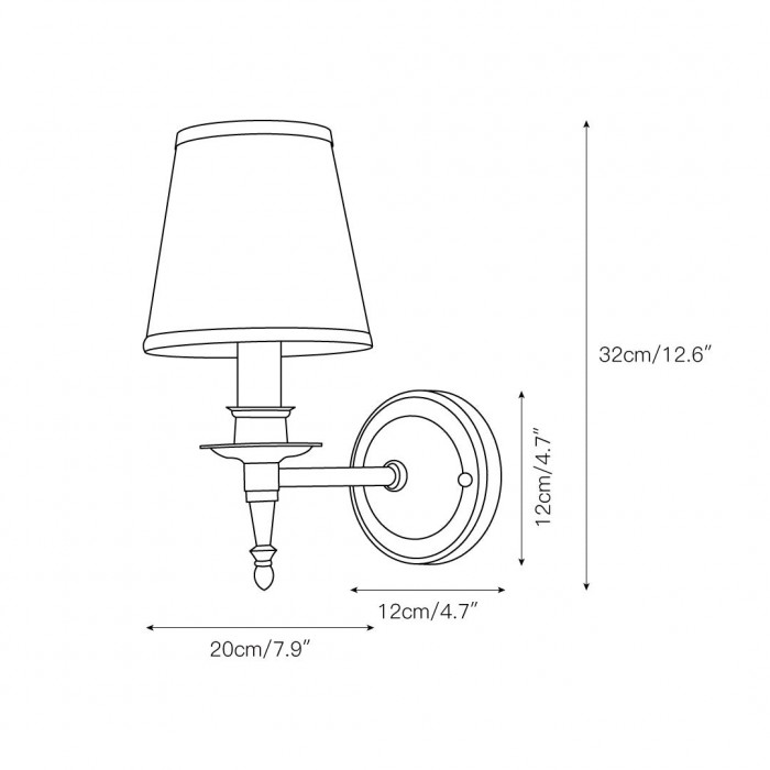 Payson wandlamp HL3124