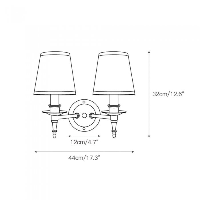 Payson wandlamp HL3124