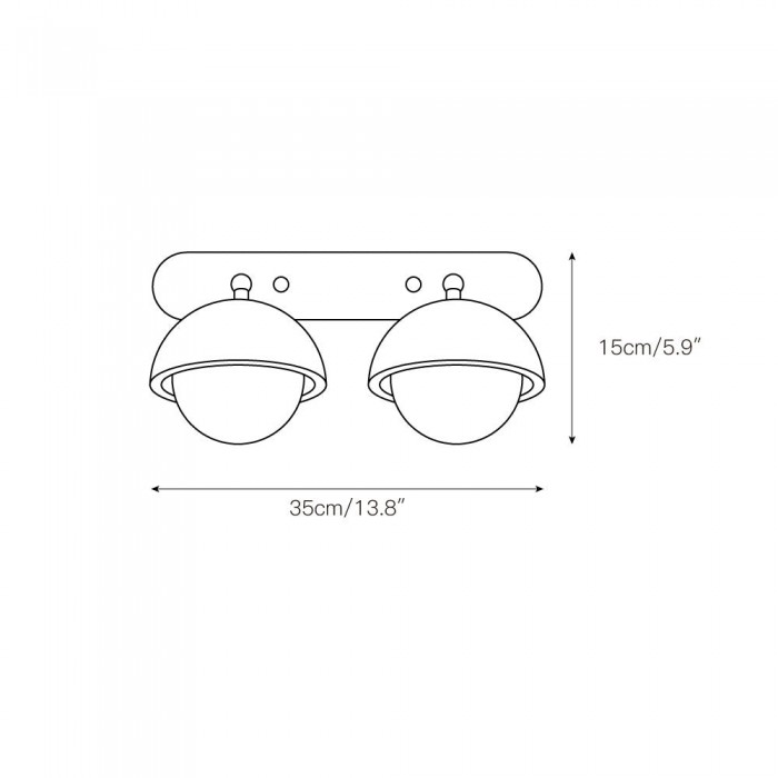 Pecherna wandlamp HL3214
