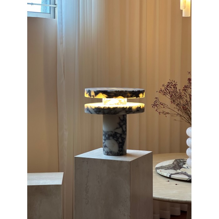 Säulen-Tischleuchte aus Marmor HL3120