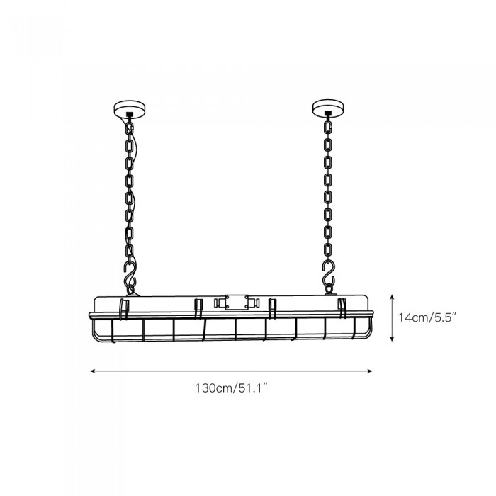 Lámpara colgante Porringer HL3035