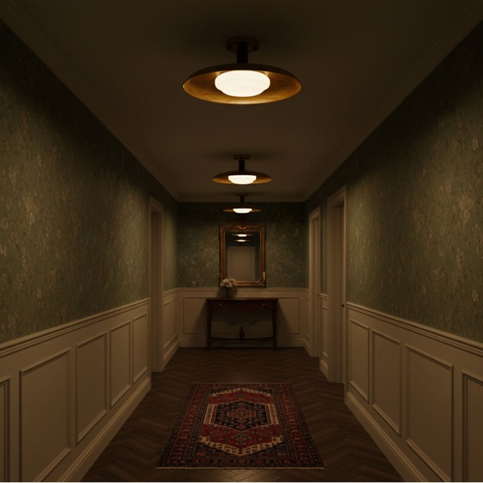 Pot-Lid Style Flat-Panel Ceiling Light HL3250