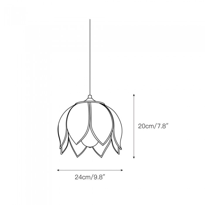 Lampa wisząca Retro Lotus HL3135
